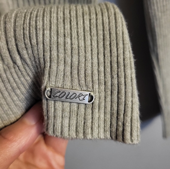 Lettuce trim neck rib-knit tee/ Tricot côtelé avec cou en frison - Picture 4 of 7